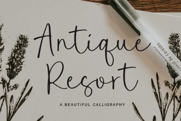 Antique Resort: A Beautiful Calligraphy Font for Modern Design