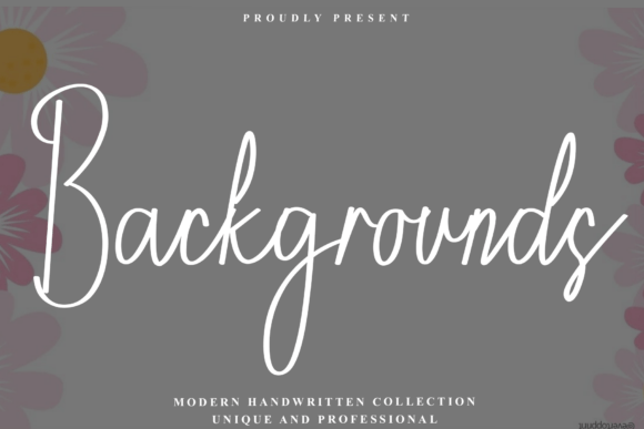 Backgrounds: A Modern Handwritten Font for Crisp, Elegant Design