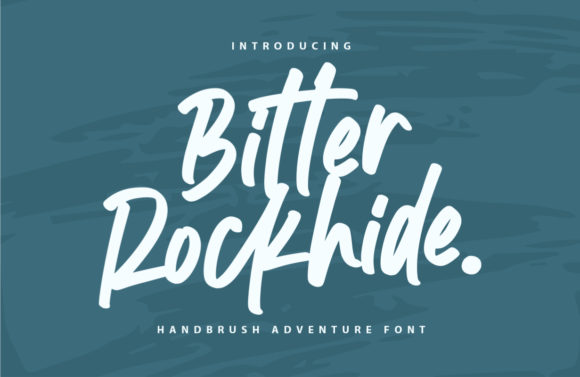 Bitter Rockhide: A Handwritten Font for Authentic Branding
