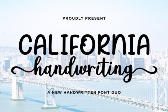 California Handwriting Duo: A Modern Font for Creative Branding