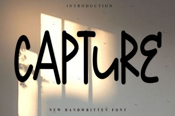 Capture: A Modern Handwritten Font for Crisp Elegance
