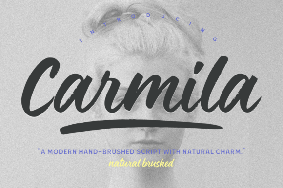 Carmila Brush: A Modern Script for Stylish Design