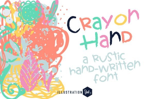 Crayon Hand: A Textured Font for Authentic Design