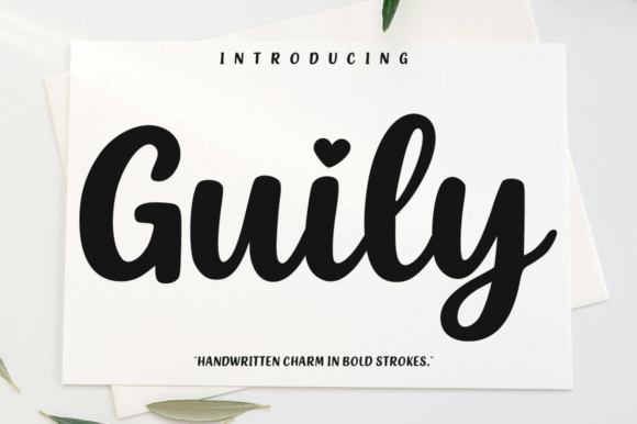 Discover Guily: The Script Font with Effortless Charm