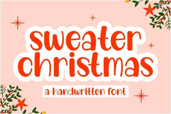 Embrace Holiday Charm with Sweater Christmas Font