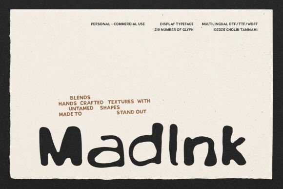 Madink: The Power of Organic Typography in Modern Design
