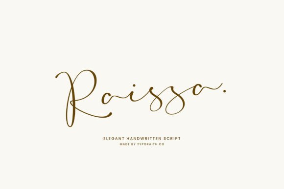 Raissa: Elevate Your Designs with Elegant Handwritten Script