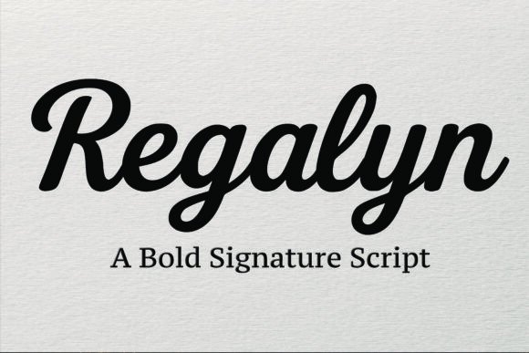 Regalyn: Elevating Brand Identity with Bold Script Typography