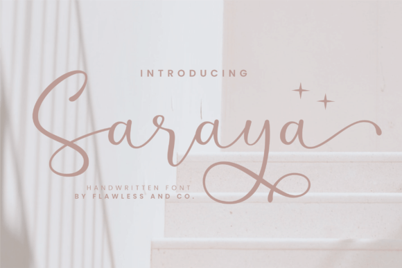 Saraya: The Sweet Script Font for Elegant Design Projects