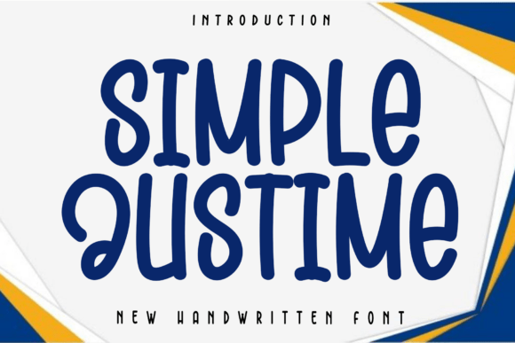 Simple Justime: Elevating Modern Design with Handwritten Elegance