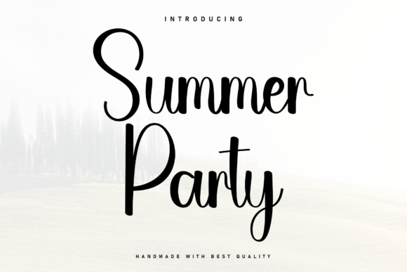 Summer Party: The Handwritten Font with a Relaxed, Sporty Edge