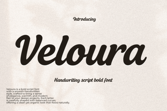 Veloura: Elegant Script Typography for Modern Design